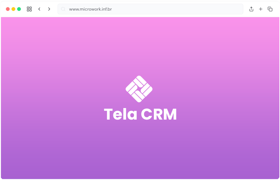 Captura de ecrã: CRM